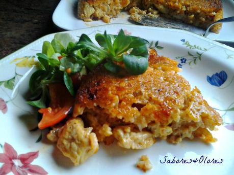 PASTEL DE POLLO Y RISOTTO