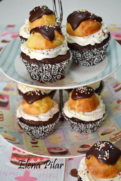 Cupcakes de profiteroles