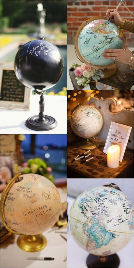 Globe guest book Globe guest book