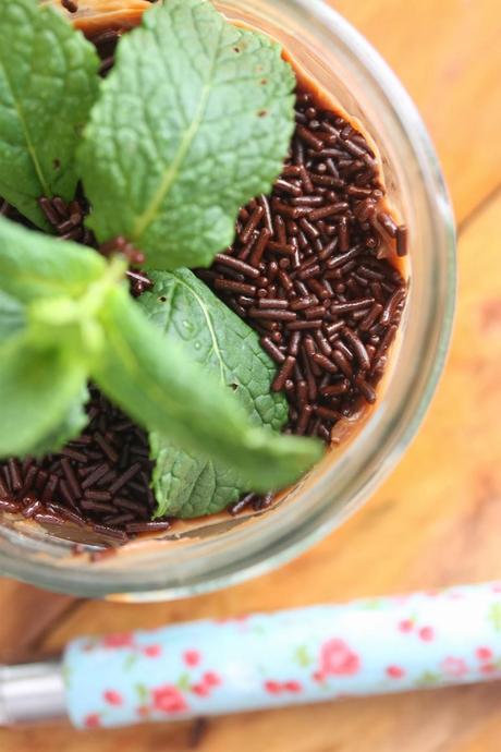 Mini macetas de chocolate