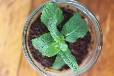 Mini macetas de chocolate