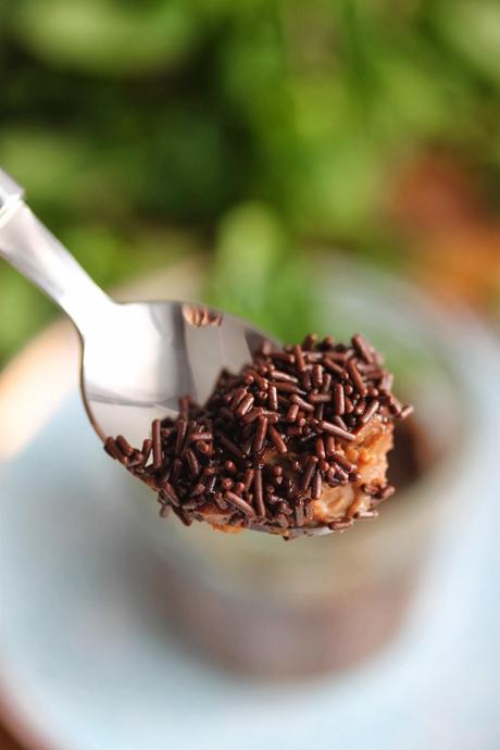 Mini macetas de chocolate