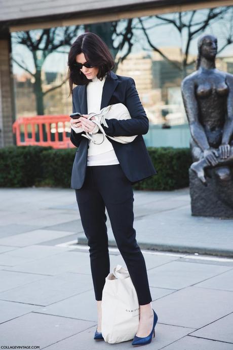 London_Fashion_Week-Street_Style-Fall_Winter_14-Suit-Gucci_Disco_Bag-