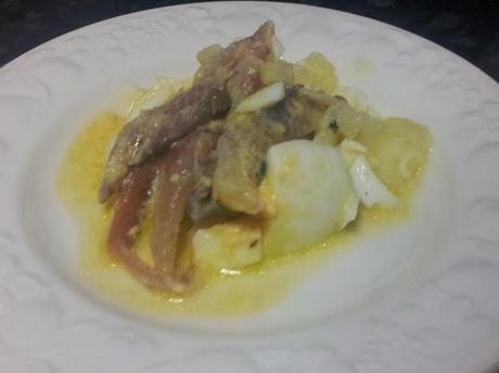 Ensalada de arenque con huevo y cebolla receta linense