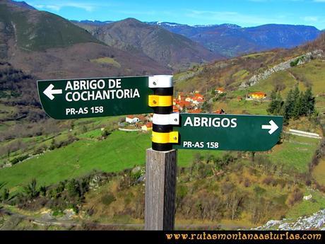 Rutas Montaña Asturias de las Pinturas Rupestres de Fresnedo: Desvío abrigo Cochantoria