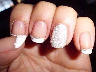 manicura francesa caviar 