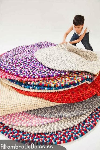 Alfombras de bolas: Calidez y belleza bajo tus pies