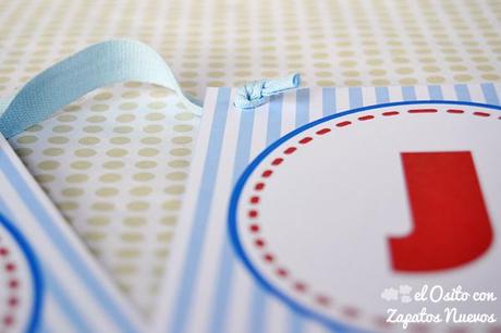 cumpleaños osito marinero guirnalda chocolatinas personalizada fiesta kit