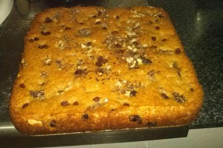 BIZCOCHO DE NUECES Y PASAS