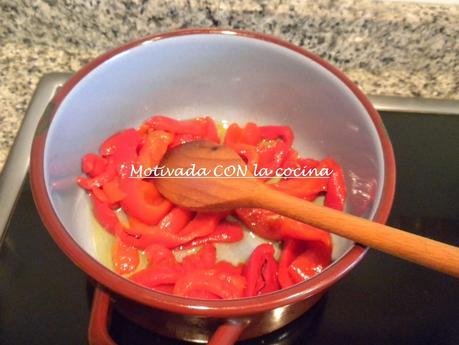 Alubias con pimientos Alubias con pimientos