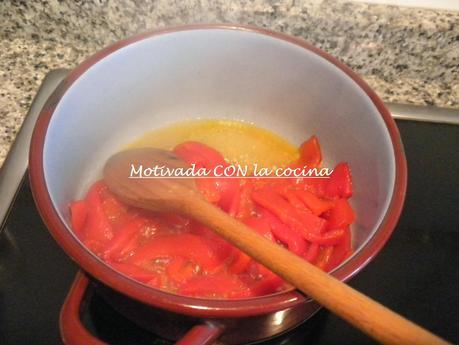 Alubias con pimientos Alubias con pimientos