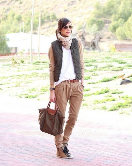 Camel + Verde Militar + Sneakers Camel + Verde Militar + Sneakers
