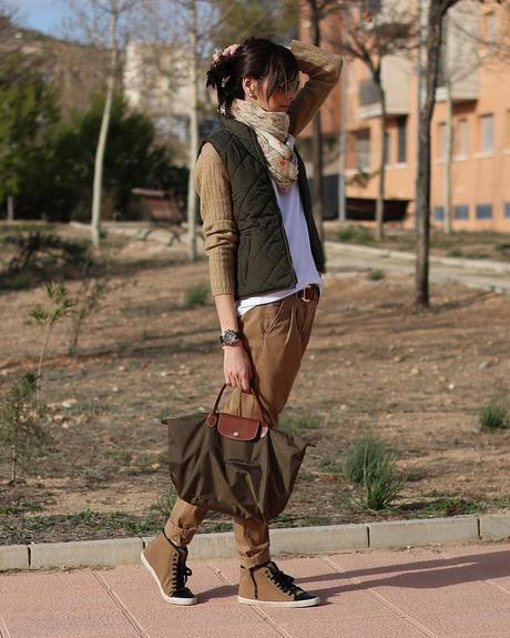 Camel + Verde Militar + Sneakers Camel + Verde Militar + Sneakers