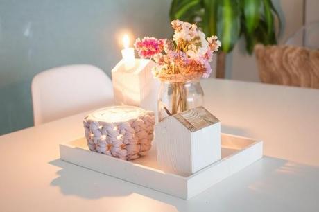 Hazte 1centro de mesa LOW COST con materiales cotidianos