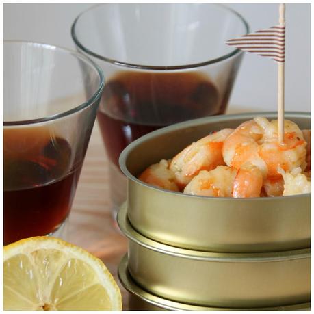 receta: langostinos agridulces -recipe: bittersweet shrimp