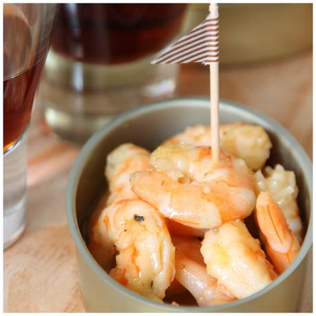 receta: langostinos agridulces -recipe: bittersweet shrimp