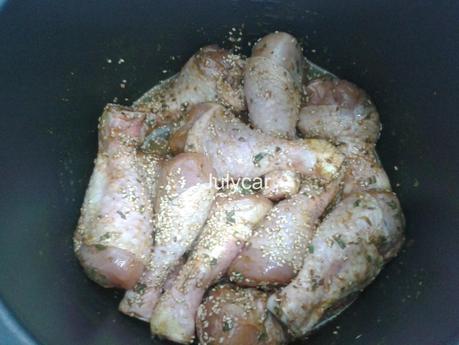 Muslitos de pollo adobado al horno
