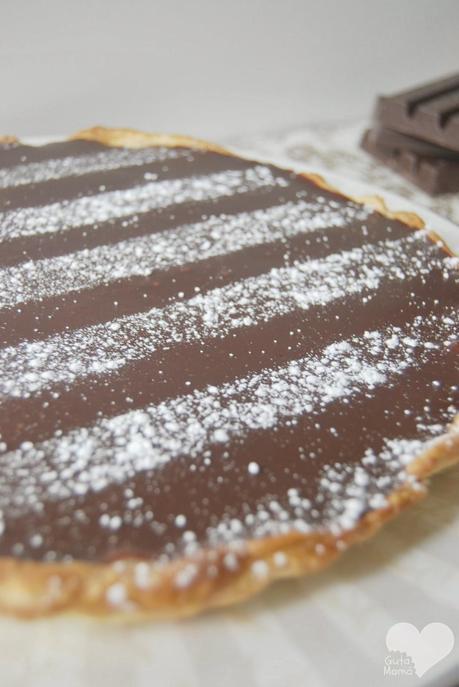 Tartaleta de crema y chocolate