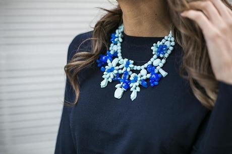 OUTFITS, zara ss14, vestido tubo marino, collar turquesa zara, clutch plata lacambra, sacha london, 41 eyewear, 4 contra 1, mfshow women, cristina blanco blog, spanish fashion blog, guia de estilo blog, guiadeestilo