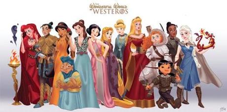 Disney Princesses Game of Thrones