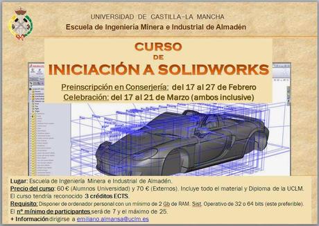 Curso de Iniciación al Solidworks en EIMI Almadén