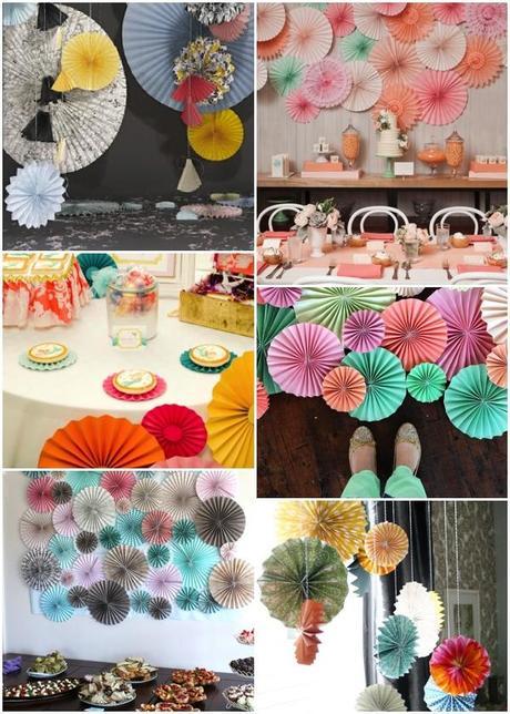 Paper fan decor