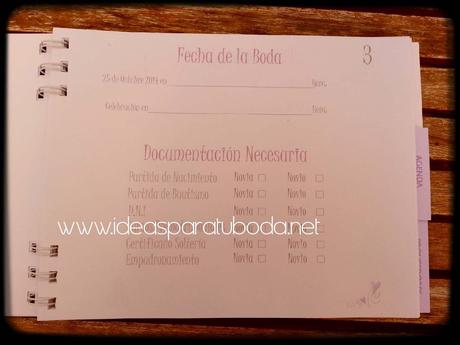 Agendas Boda. Imprescindible para Organizar Vuestro Día Especial