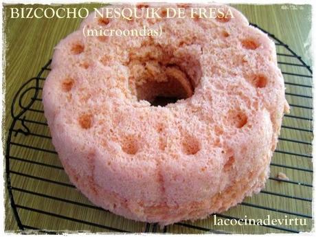 BIZCOCHO SABOR FRESA (microondas)