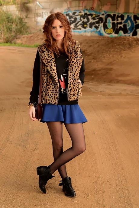 LEOPARD AND BLUE
