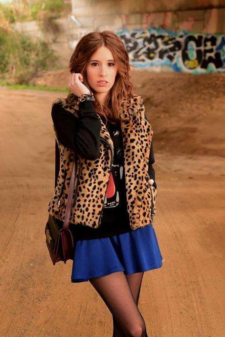 LEOPARD AND BLUE