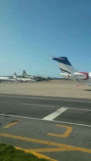 Foto: Foto RECIEN porción Tomada # 20F 15:12 from airport Privado de Maiquetía SEGUNDO AVION CUBANO QUE VEO Llegar.