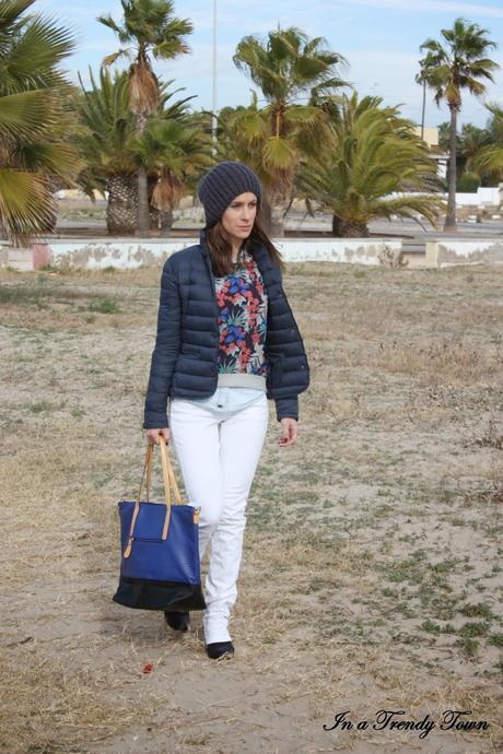 outfit beanie diy pepe jeans bershka mango