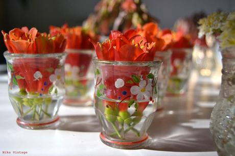 Diy ... flores en vasos antiguos
