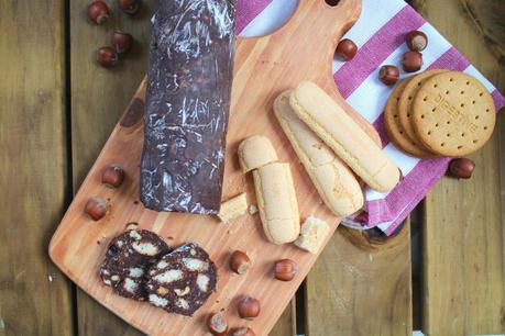 Salame di cioccolato (Receta italiana) Salame di cioccolato (Receta italiana)