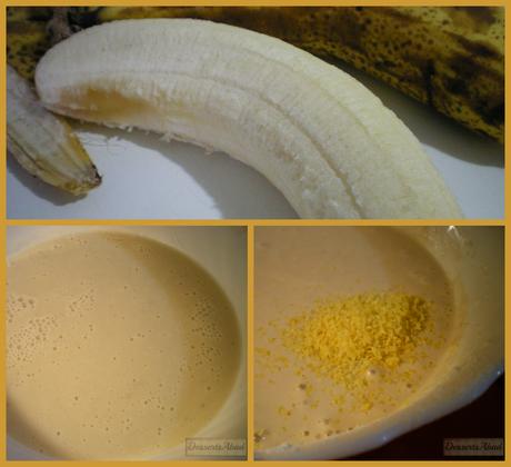 Frisuelos de plátano y leche de soja