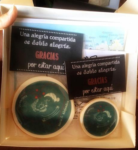 Dulces de regalo para los invitados de la boda