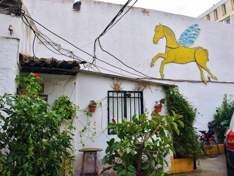 El corralón del nº 8 del Pasaje Mallol.