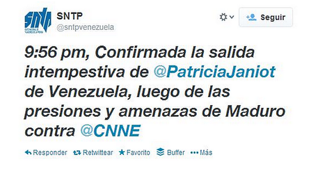 Patricia Janiot de CNN deja Venezuela