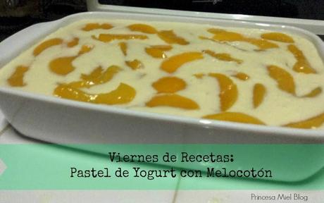 (Recetas) Pastel de Yogurt con Melocotón