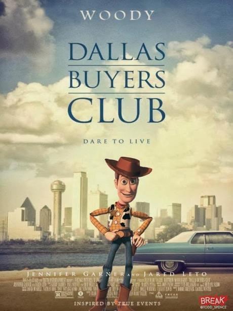 Los carteles de las nominadas a los Oscars con personajes de Pixar