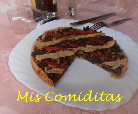 PASTEL DE MORCILLA Y MANZANA