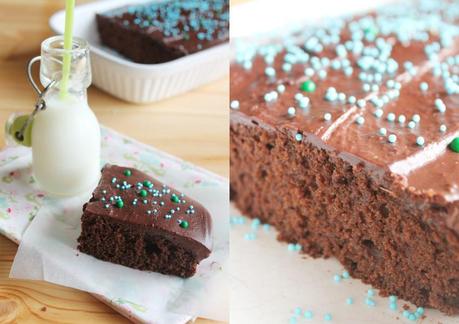 Pastel de calabacín y chocolate #recetasveganas