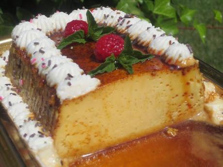 Flan de vainilla a las tres leches