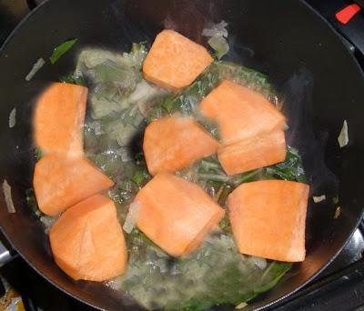 Potaje de Boniatos y Albóndigas de Bacalao