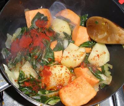 Potaje de Boniatos y Albóndigas de Bacalao