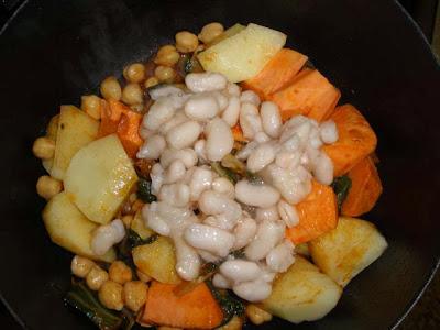 Potaje de Boniatos y Albóndigas de Bacalao