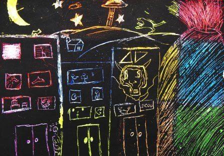 Efecto de esgrafiado en la tablet