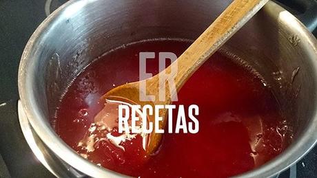 Salsa dulce de Tomates (reducción y mezcla)
