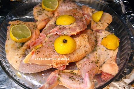 POLLO DE CORRAL AL HORNO