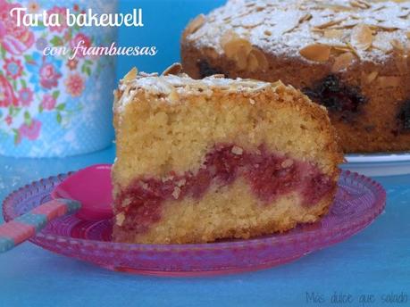 Tarta Bakewell con frambuesas : Asalta blogs